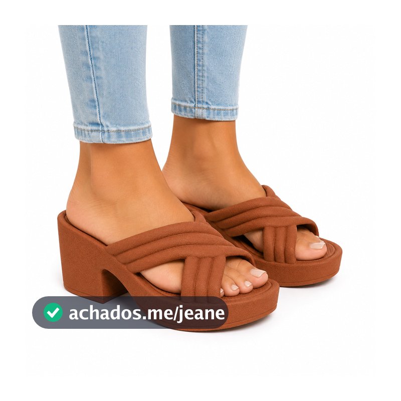 Tamanco Feminino Plataforma Confortável Solado Antiderrapante Moda Feminina