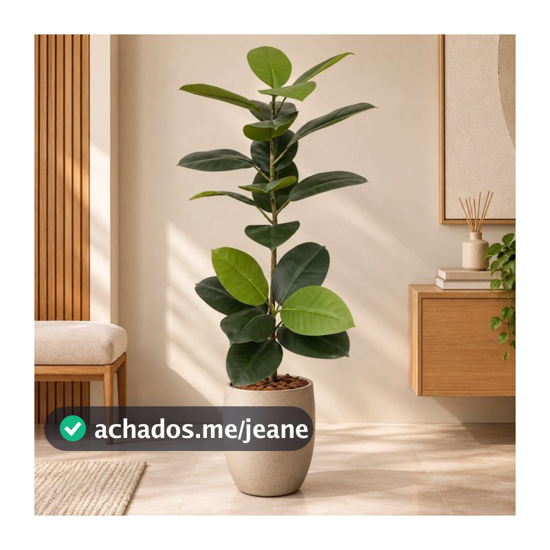 Planta Ficus Lyrata Arvore Artificial Grande Decorativa Toque Real Premium não acompanha vaso