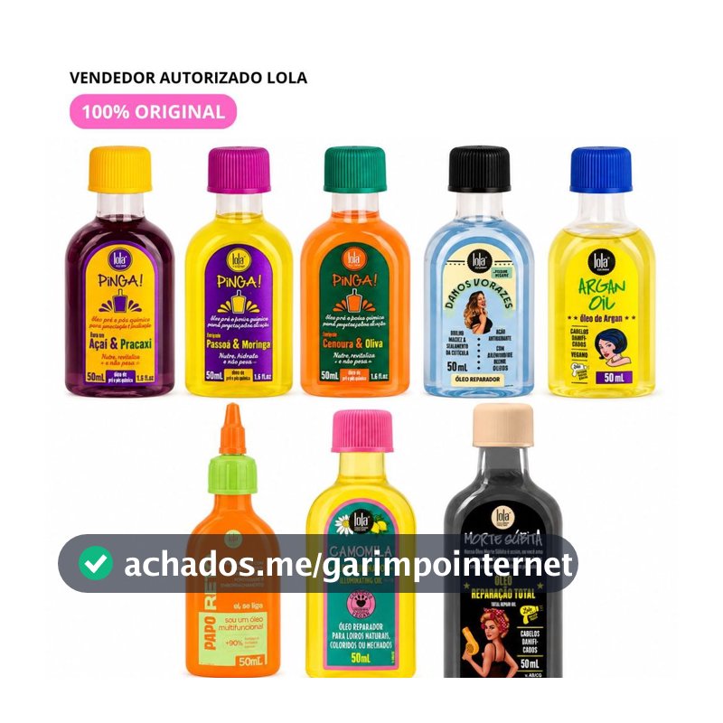 Monte Seu Kit Poderoso de Óleos Lola – Danos Vorazes, Xapadinha, Pinga e Argan!