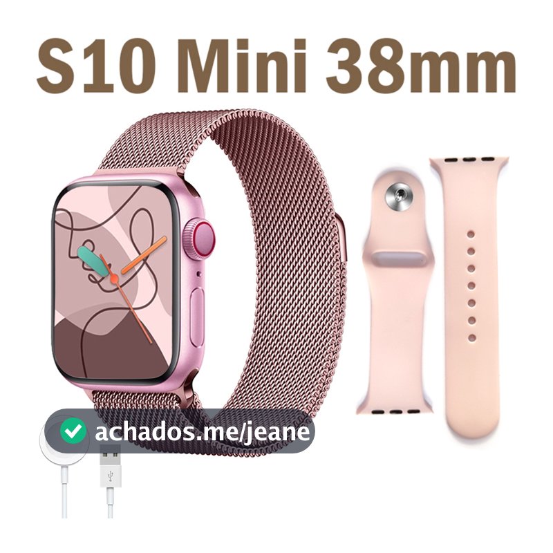 2026 S10 mini 38mm Mais Recente Smartwatch Relógio Inteligente Série IWO 10 , Lembrete De Mensagem , Personalizar Papel