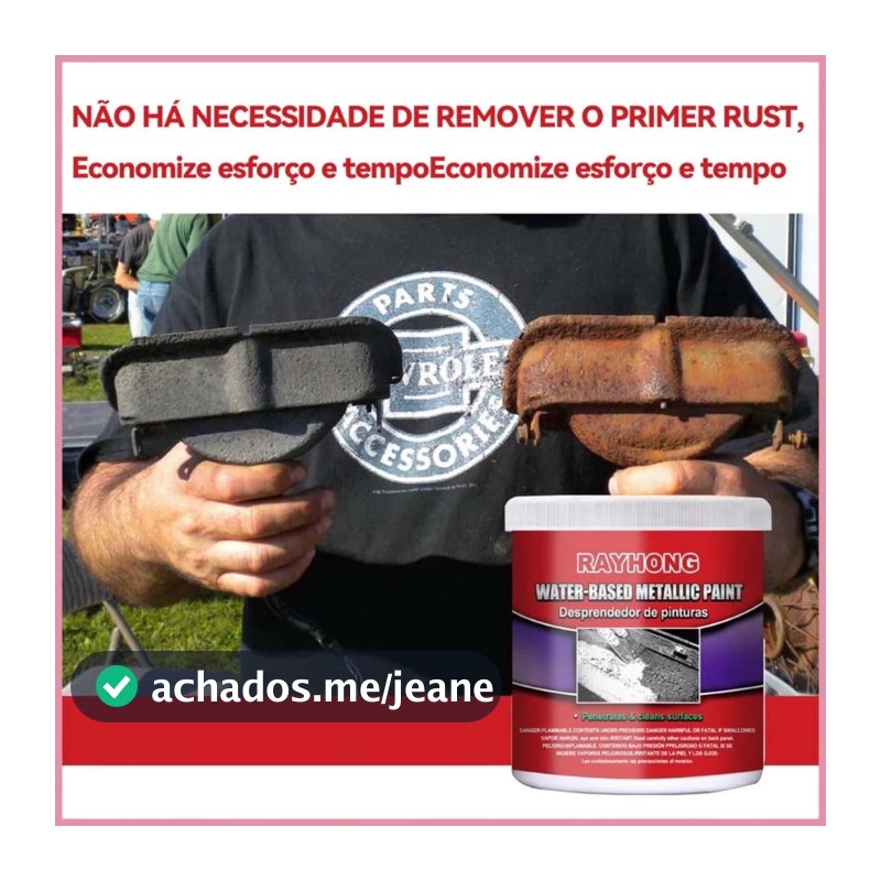 Chibel 300ml Tinta De Ferrugem, Pasta Removedor PimerA Base De Agua, Protecao Corosao Prova Para Carro Soprad