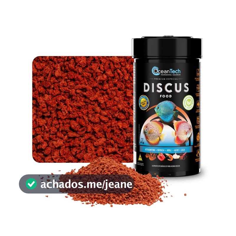 Ração Ocean Tech Discus Food 40g Acarás-disco Coloridos
