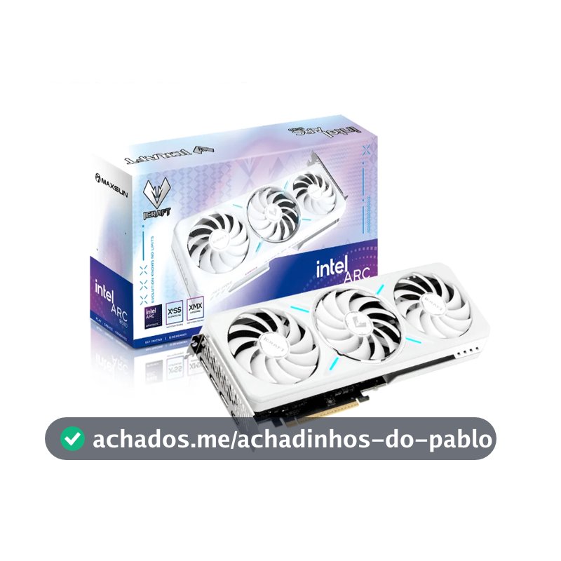 Placa de Video Maxsun Intel ARC B580 iCraft, 12GB, GDDR6, 192-bit, 8703-000CA147-0002