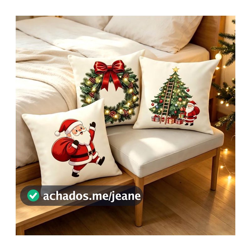 Almofada de Natal Árvores de Natal Verdes Jogam Almofada, Almofada Decorativa de Férias de Natal Para Sofá Cama em Casa