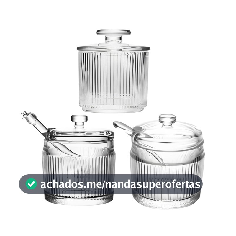 Kit Manteigueira Francesa + Meleira + Açucareiro Lines Wolff