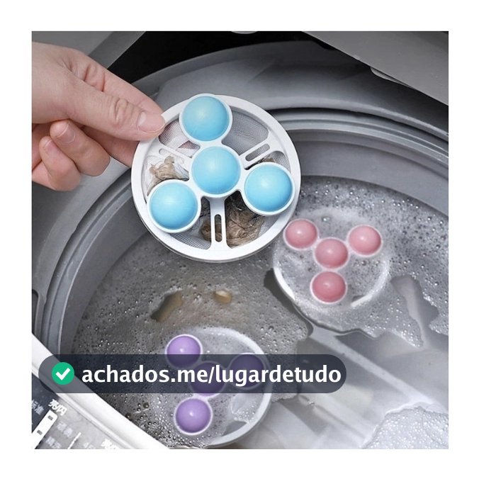 1-5 Filtro Coletor de Pelos Fiapos Flutuante Para Máquina de Lavar Roupa Reutilizável