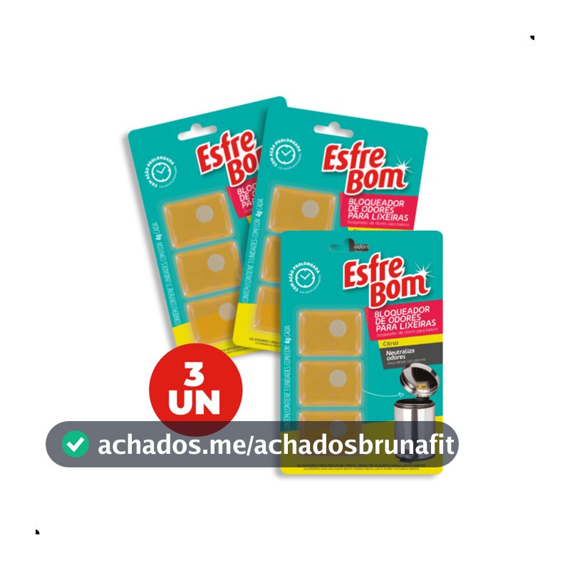 Kit Bloqueador de Odores para Lixeira 9 Unidades EsfreBom Bettanin