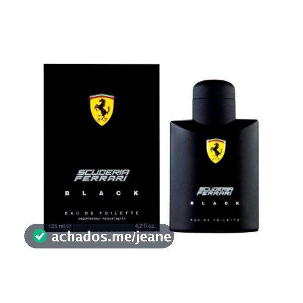 Perfume Ferrari Black Masculino 125ml Original Eau de Toilette Importado