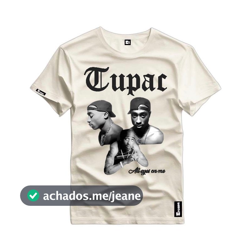 Camisa Camiseta Streetwear Tupac 2pac Hip Hop Premium 100% Algodão