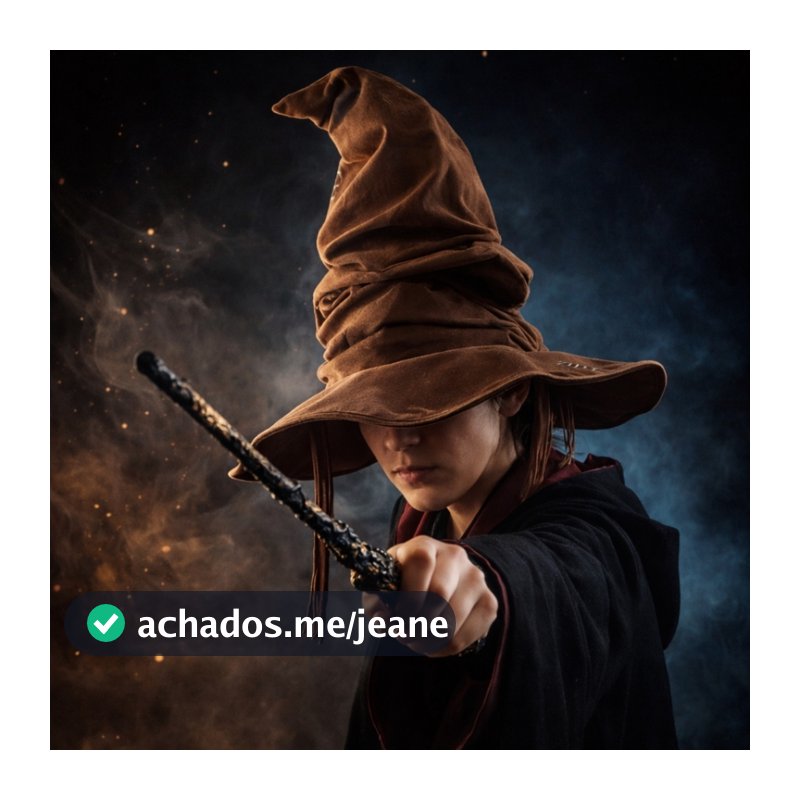 KIT HARRY POTTER CHAPÉU SELETOR E/OU VARINHA BRUXO | BRUXA | FANTASIA CARNAVAL / HALLOWEN PREMIUM | ENTREGA RÁPIDA