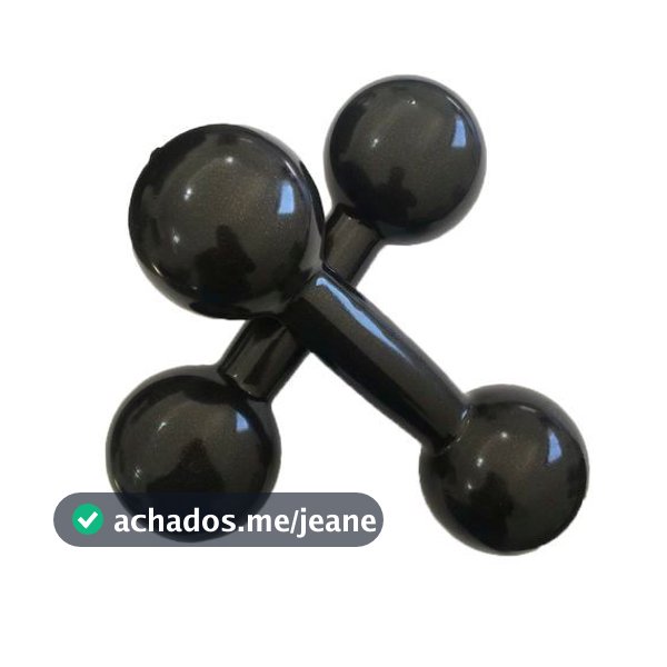 Halter Emborrachado Par - 1 Kg a 5 Kg P/ Fortalecimento