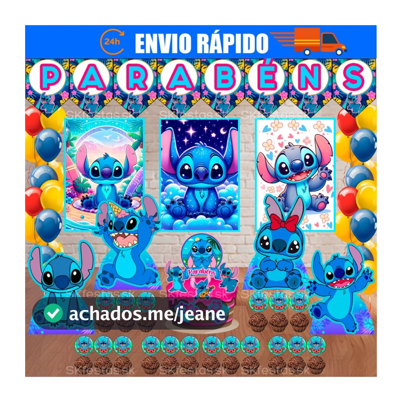 Kit festas Lilo & Stitch, Stitch Só um Bolinho decoração de festa, festa em casa, aniversário, Mêsversário