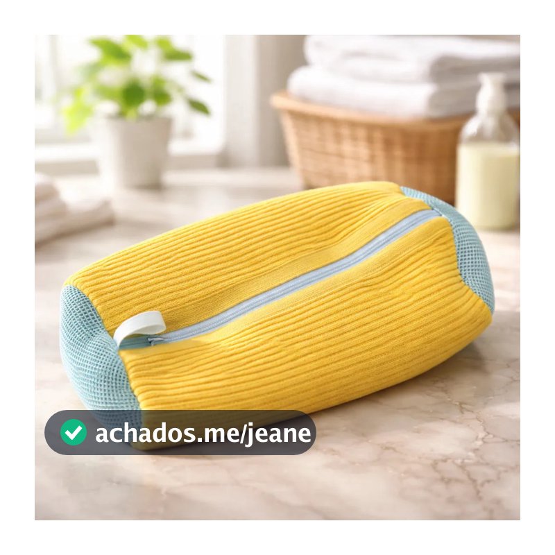 Saco de lavar Tênis sapatos para máquina de lavar roupa Bolsa Anti Deformação 39 x 25cm