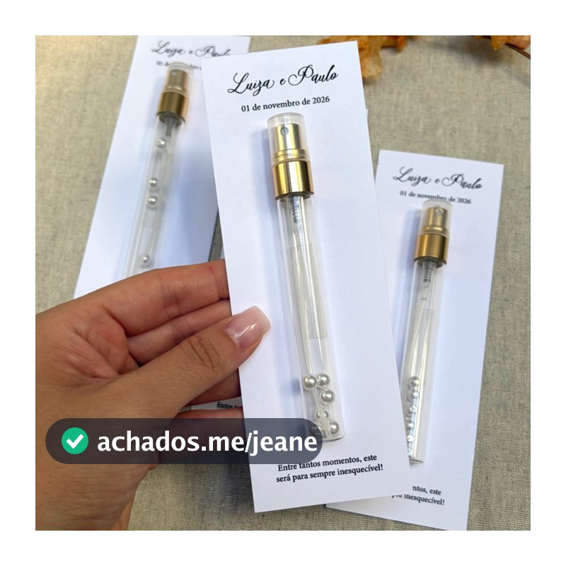 10 Lembrancinha de Casamento Personalizada com Frasco Home Spray
