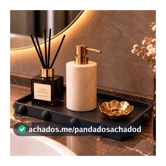 Bandeja Decorativa Bolinhas  | Organizadora para Lavabo, Banheiro e Decoração