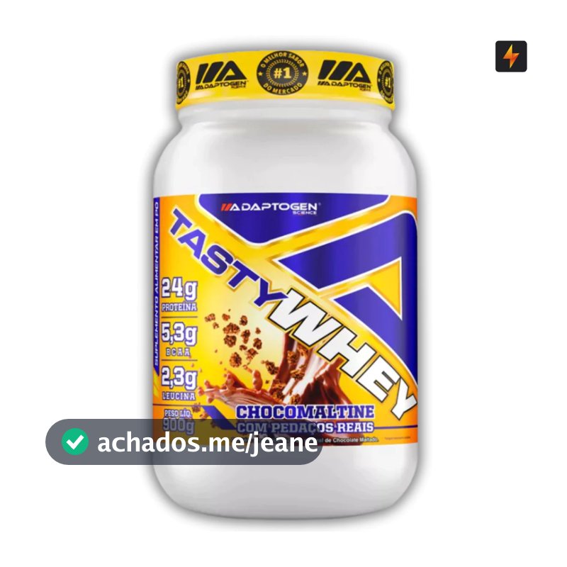 Tasty Whey Adaptogen 900g - Whey Protein 3w Proteína Concentrada Isolada Hidrolisada