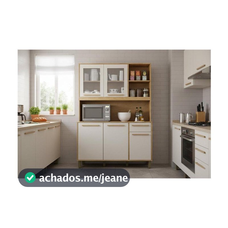 Cozinha Compacta Valdemóveis Rubi 5 Portas 1 Gaveta