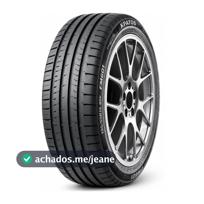 Pneu Kpatos FM601 195/55R15 Aro 15 85V Alta Performance Reforçado