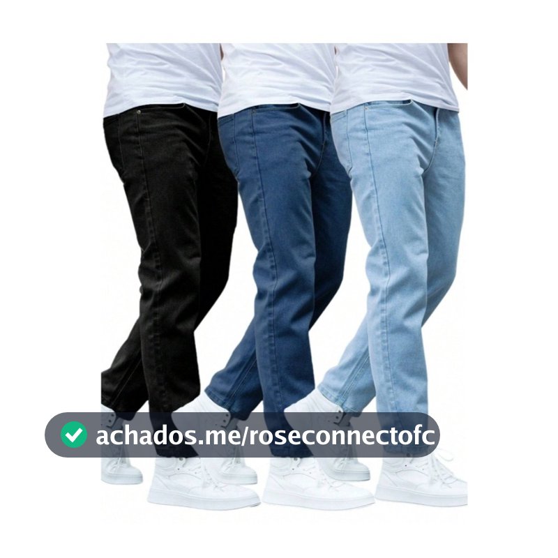 Kit calças jeans masculina skinny com elastano original direto da fabrica NF