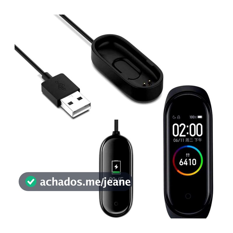 Cabo Carregador Ubs Para Relogios Inteligente Xiomi Mi Band M4