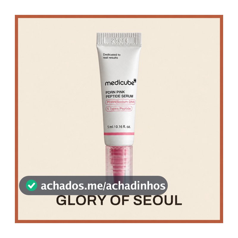 medicube PDRN Soro Peptídeo Rosa 5ml Mini | Facial Coreano Com Peptídeos