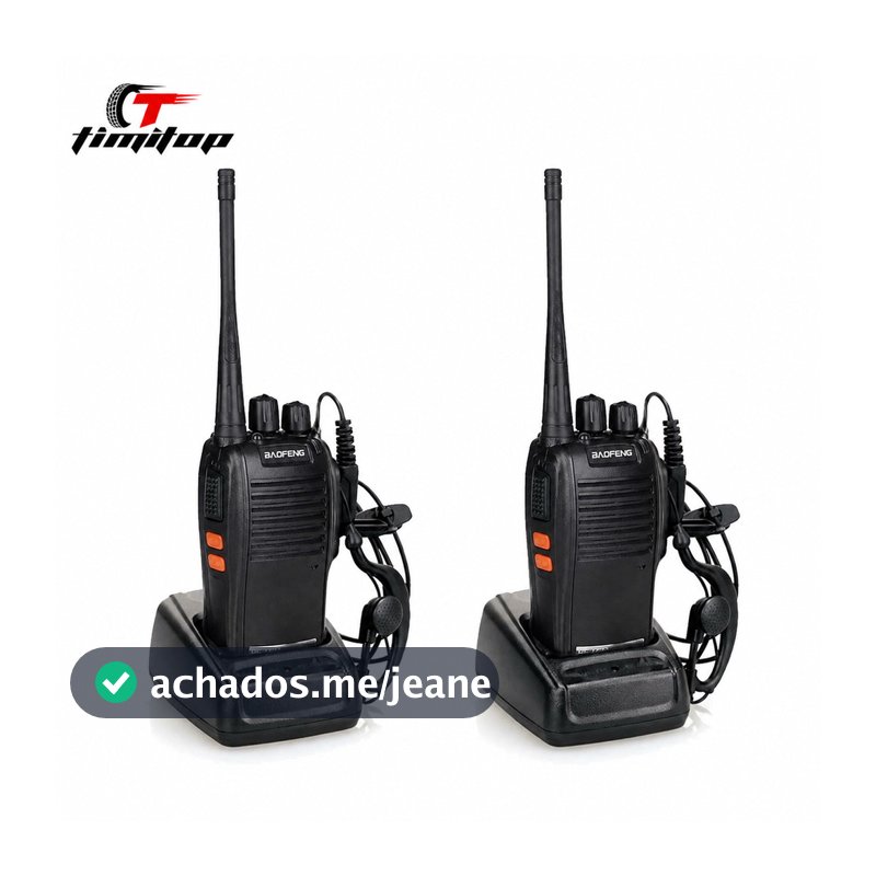 Kit 2 baofeng radio communicator Range 12 Km 16 channels BF 777S Professional rechargeable security radio