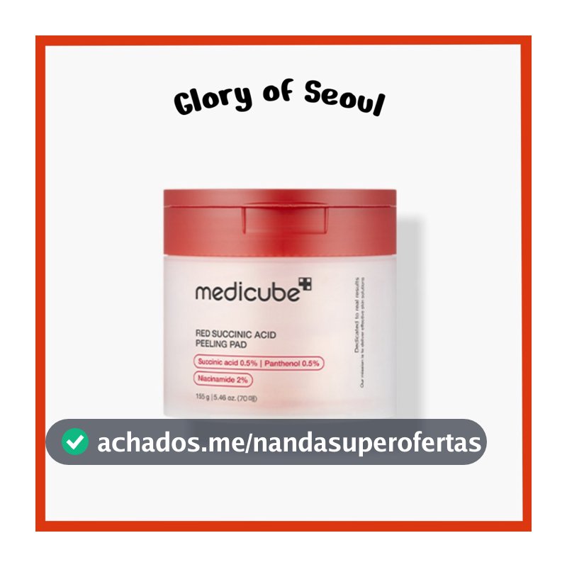 MEDICUBE Red Succinic Acid Peeling Pad, 155g (70 sheets)