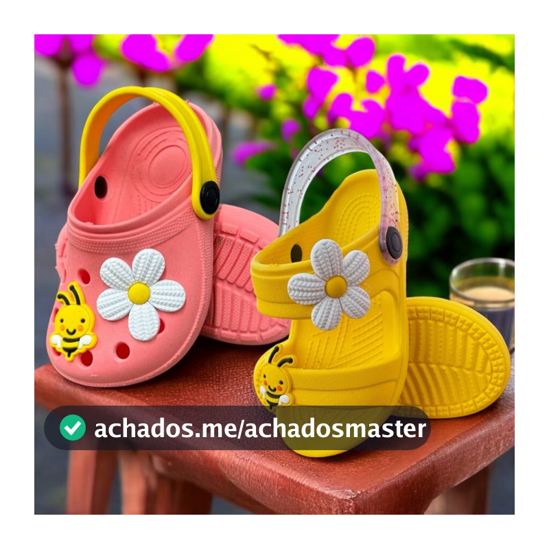 Kit 2 Pares Babuche e Sandália Feminina Infantil Menina