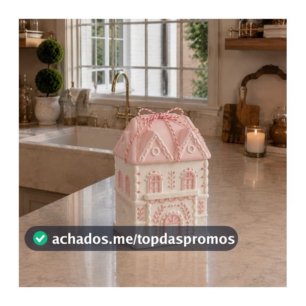 Casa ginger P - Doce Abraço - Bomboniere em Gesso para Decoração cozinha, Prateleiras em geral.