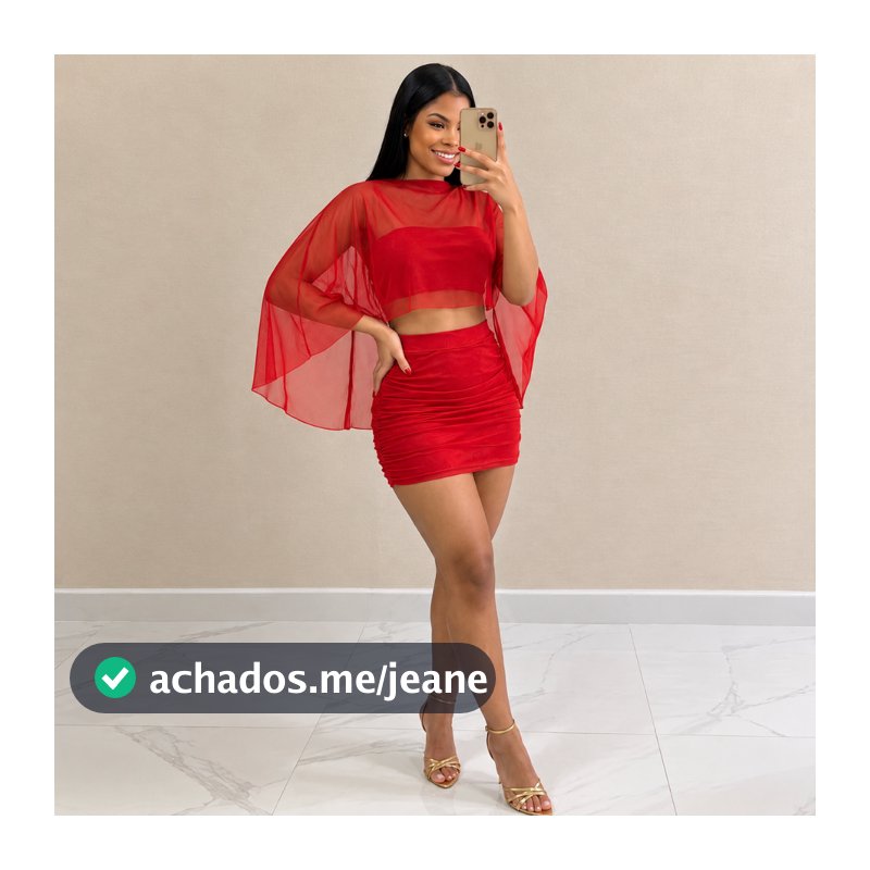 Conjunto 3 peças Saia + Cropped + Capa de Tule com Transferência Modeladora Moda Gringa Elegante verão 2026 para Festa