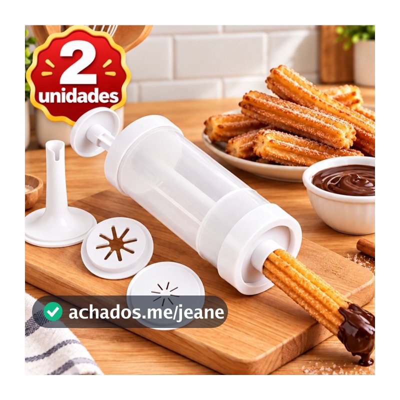OFERTA Máquina de Modelar e Rechear Churros Caseiro Manual Fácil de usar