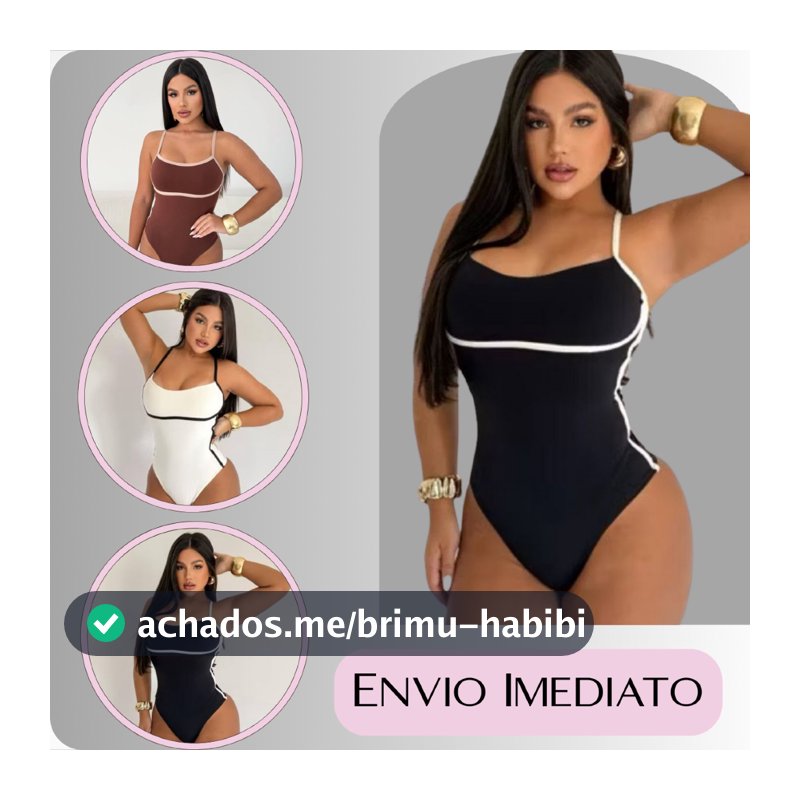 Body Maiô Feminino Bicolor Alcinha Blusinha Moda Gringa Suplex Premium Fashion Moderno