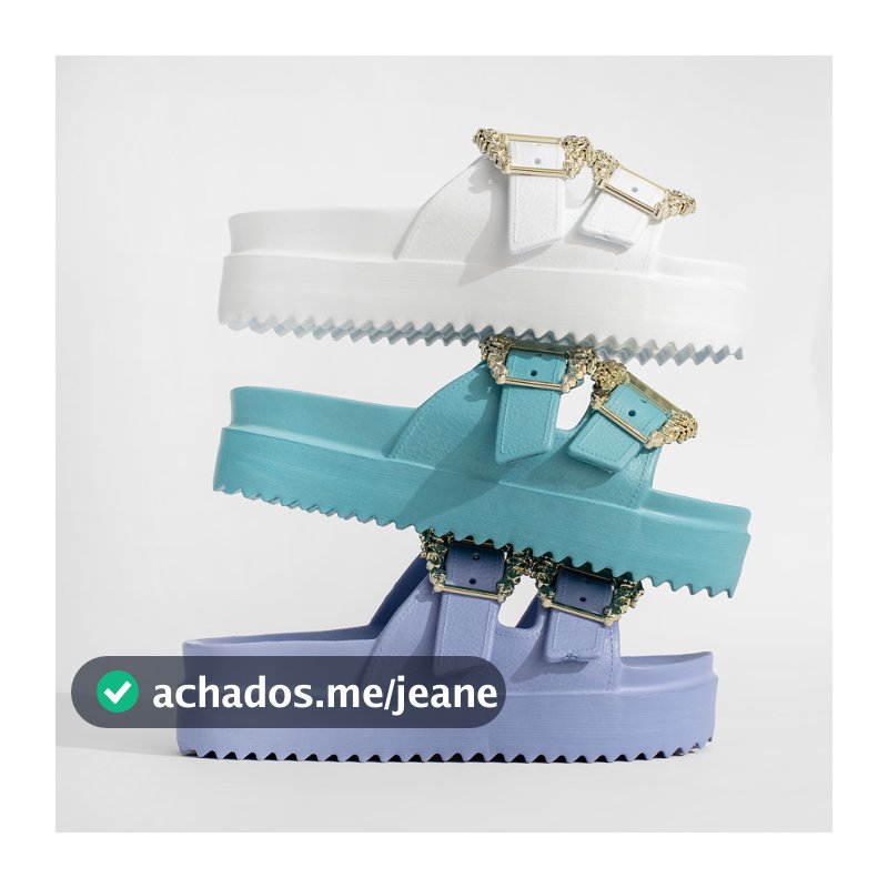 Sandália Birken Feminina Plataforma Colorida Fivela Dourada Conforto Leve Moda Praia