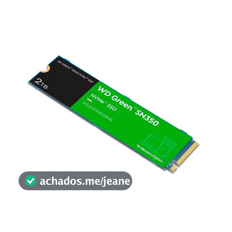 SSD WD Green SN350 2TB M.2 2280 NVME PCIE 3.0 3200Mb/s - WDS