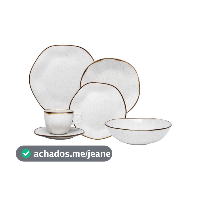 Aparelho Jantar 30 Pçs Oxford Ryo Maresia + Saladeira 26cm