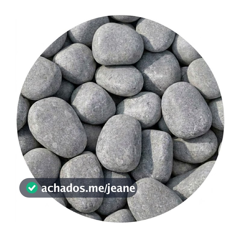 Pedra de Seixo Cinza nº 02 | 7 Litros | Natural, Decorativa e Versátil