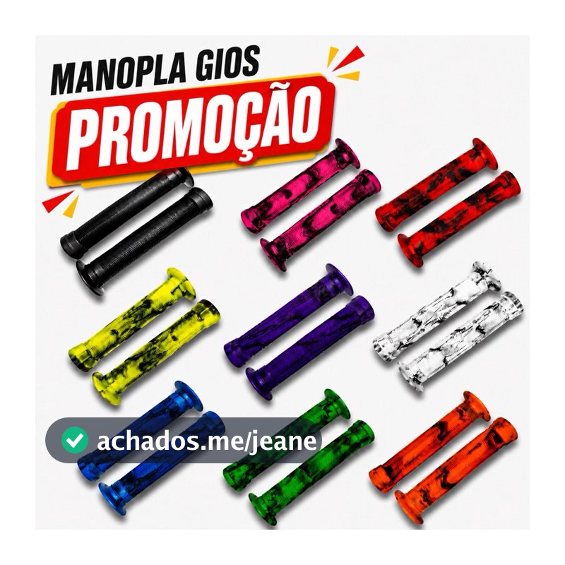 Manopla Gios Gi-075h Punho Bike Grau Bmx Mtb Macia Confortável