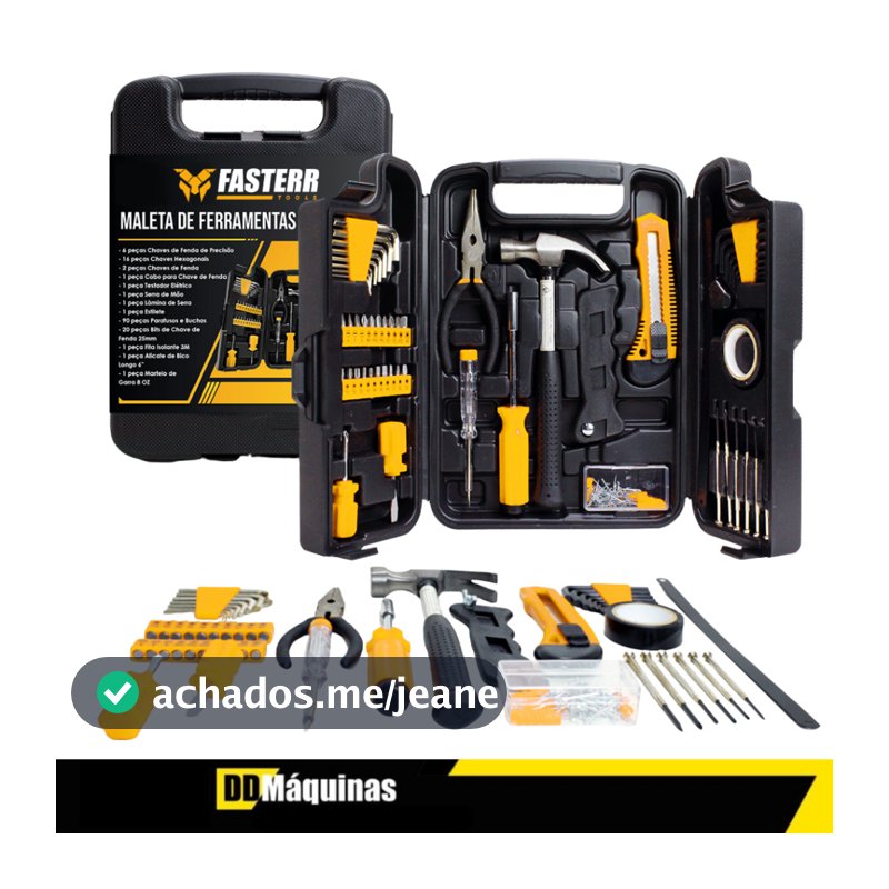 Kit de Ferramentas 142 Peças + Maleta FST142 - FASTERR