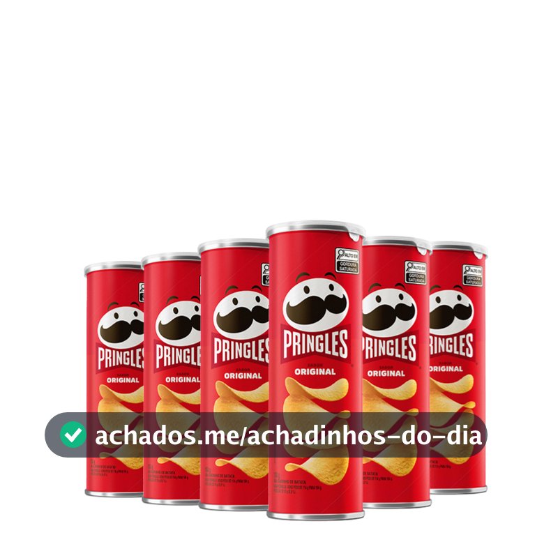 Kit Batata Pringles Original 6 Unidades