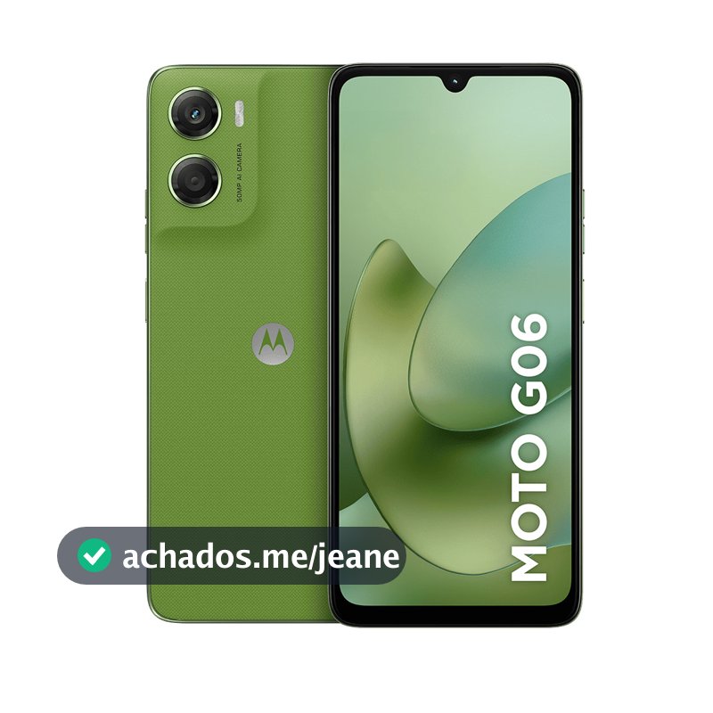 Smartphone Motorola Moto g06 - 256GB 4GB RAM + 8GB Ram Boost, e Camera 50MP com AI Bateria de 5200 mAh Tela 6.9"