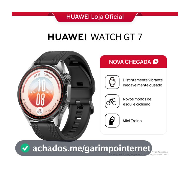 HUAWEI WATCH GT 7 SERIES | 41mm/ 46mm | Smartwatch Relógio | GPS Integrado | AMOLED 1,47" | 5 ATM + IP69