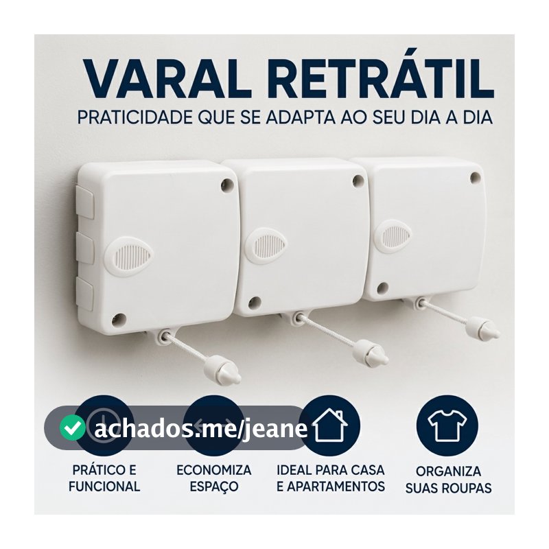 Varal Retrátil Automático Stendmax com Módulos Encaixáveis para Mais Praticidade