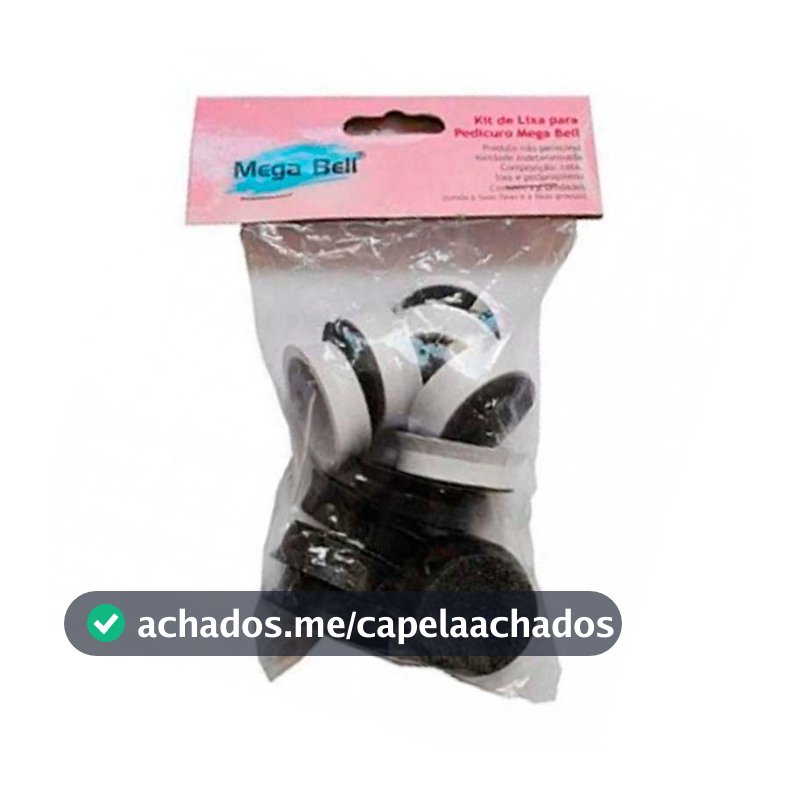 Refil Lixas Para Pedicuro Mega Bell - Pacote Com 12 Lixas