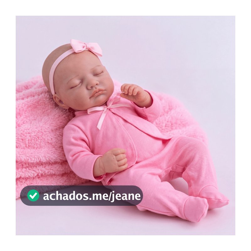 Bebê Boneca Reborn Rosali Siliconada Realista Pode dar Banho Chupeta