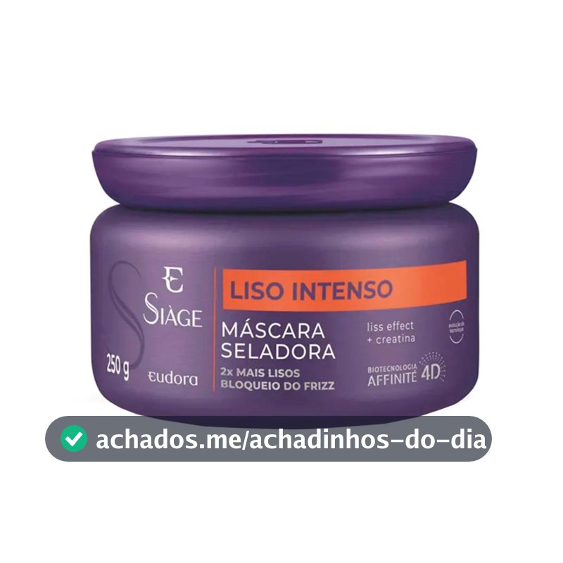 Eudora Siáge Liso Intenso 4D Máscara Antifrizz Seladora 250g