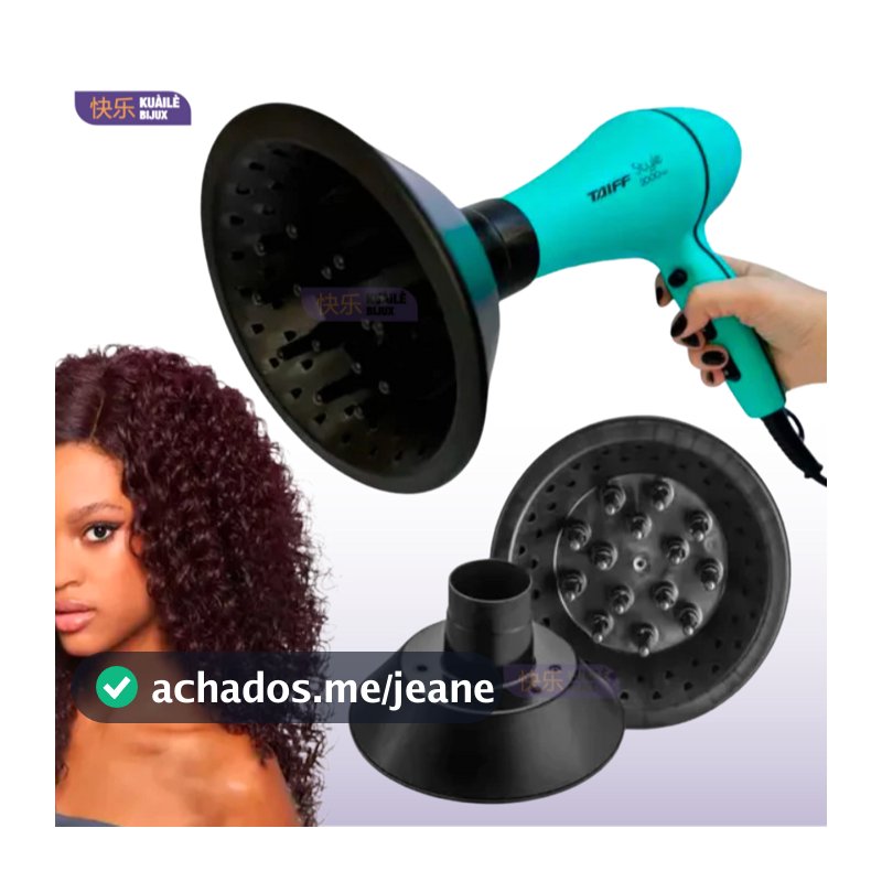 Difusor de Cachos Ar Universal para Secador de Cabelo