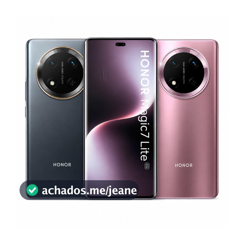 Smartphone Honor Magic 7 Lite 5G 12Gb Ram 256Gb Câmera 108MP OIS Bateria 6600mAh Tela 120Hz