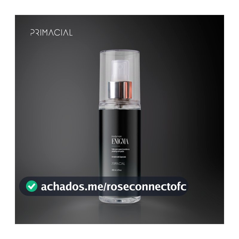 BODY SPLASH MASCULINO ENIGMA 200ML - PRIMACIAL PERFUME AMADEIRADO FRESCO