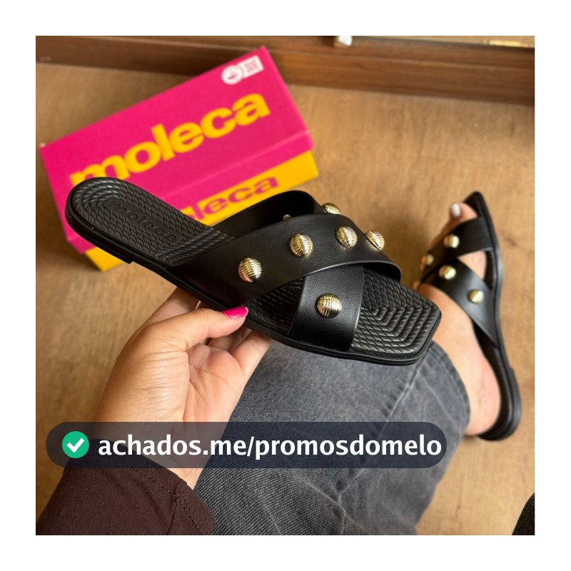 Sandália Moleca Rasteirinha Tiras Cruzadas 5558.108