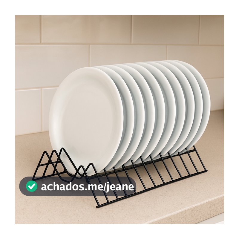 Porta Suporte de Pratos Vertical Armário Organizador 12 Porta Pratos Resistente Reforçado Prateleira